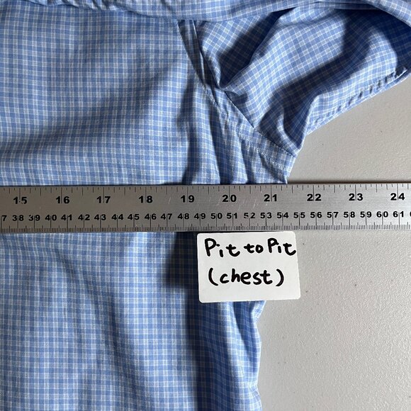 Eton Fine Twill Cotton Contempoary Check Button Up Shirt - Men's Size 39/15.5 - Picture 6 of 8